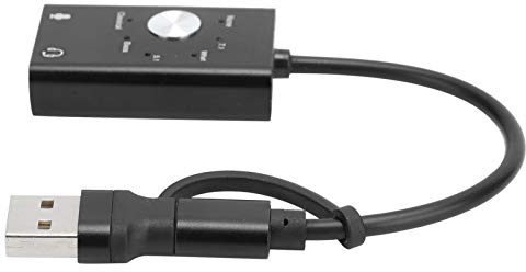 CCYLEZ 7.1 Channel Sound Card, Typ -C -C Card Sound Karte 3D Technologie für 2000/2003/XP/Vista/ 7/8 System für OS X V9.0