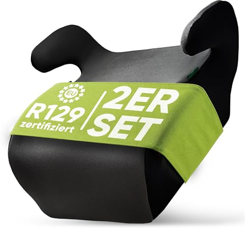 HiTS4KiDS AKRON Coti Kindersitzerhöhung 2er Set | Praktische Sitzerhöhung Auto Kinder für 126-150 cm | Geprüfter Kindersitz 15-36 kg | Komfortabel, Strapazierfähig & hygienisch waschbar