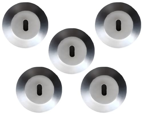 5 Pack Adhesive Laptop Locks, Zinc Alloy Security Plate, 1.3 in Anti-Theft Clasp for Laptops and Tablets