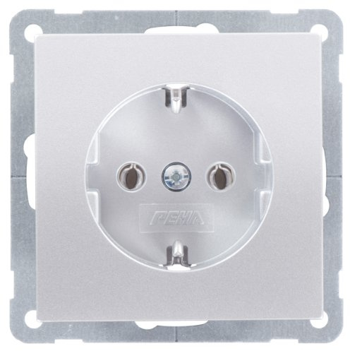 PEHA 00036811 Nova Schuko-Steckdose mit Steckklemmen, alu