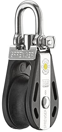 Sprenger S-Block Gleitlager (Umlenkrolle) 8 mm - 1 Rolle, Arretierset