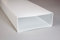NaplesUK 220mm x 90mm Megaduct Flat Channel Ducting 1 Metre Length - White Plastic