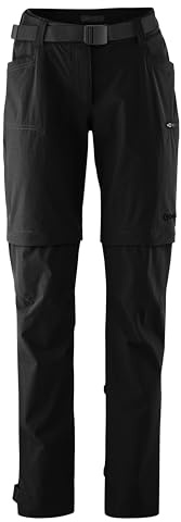 Gonso Ruth, Lange Damen Fahrradhose mit Zipp-Off-Funktion | Wasserabweisend und fleckabweisend, Relax Gel Comfort Sitzpolster, Perfekt für das ganze Jahr, Körpernahe Passform