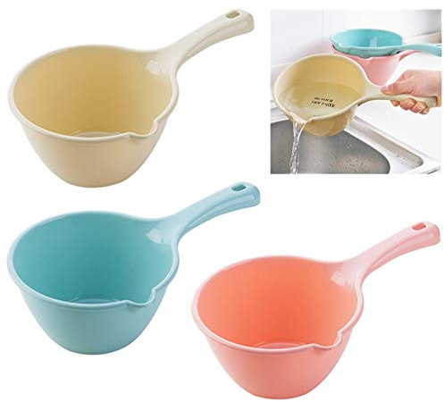 Lot de 3 louches en plastique pour salle de bain ou shampoing