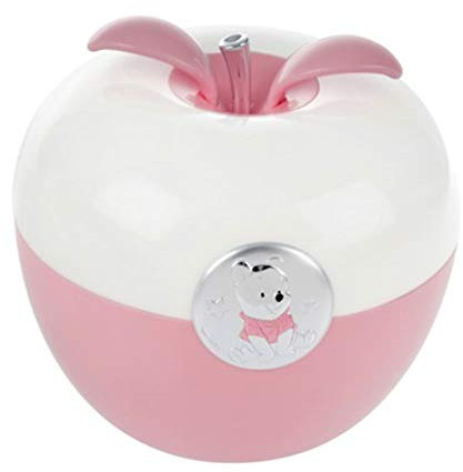 Disney Winnie The Pooh - Luce Notturna Bambini con Lampada LED Colorata da Comodino, Comandi Magici con il Soffio e Finiture in Argento