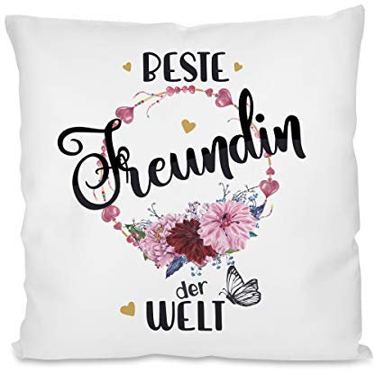 Kissen mit Motiv Modell: Beste Freundin der Welt