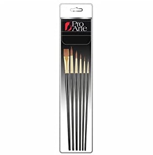 Pro Arte : Sablene : Brush Wallet Set of 6 : 0-2-4-6-8 Round & 3/8 Flat