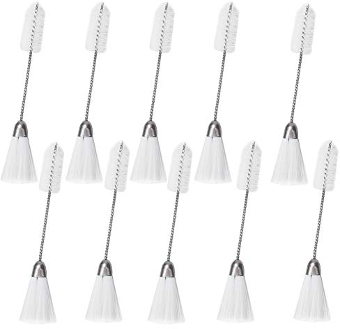 Brosse de Machine à Coudre,Brosse Machine à Coudre,10pcs 2 extrémités Brosse de Nettoyage de Machine à Coudre, Brosse de pour Machine à Coudre Outil, Outils de Nettoyage en Acier Inoxydable en Nylon