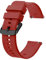BISONSTRAP Uhrenarmband 20mm, Silikon Uhrenarmbänder mit Schnellverschluss für Männer Frauen (Wein Rot, Schwarze Schnalle)