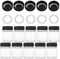 ABEST 10 Stück Airbrush Flaschen 3/4 oz 22 cc mit 5 zusätzlichen Deckeln 5 Stück Ersatz O-Ring Flasche für Airbrush Zubehör