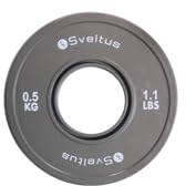 Sveltus Mini Olympic Disc 0.5 kg - Steel, Rubber Coating, Weightlifting, Powerlifting, Sold Individually