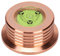 Stabilisateur de Disque Vinyle, Stabilisateur de Poids Record, Pince à Disque en Aluminium avec Mise à Niveau à Bulle pour Tourne-disque LP 50 Hz, Stabilisateur de Disque pour Platines(Or rose)