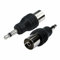 Mr Gadget Solutions Adattatore mono da 3,5 mm a presa coassiale - connettore antenna radio TV, nero