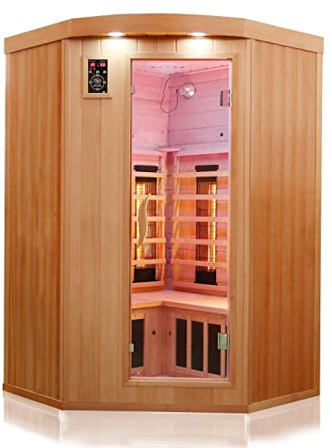 Luxus LED Infrarotsauna 120 Dual-Therm Infrarotkabine Wärmekabine Vollspektrum