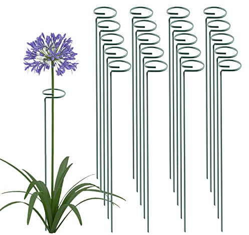 Thealyn Garden Plant Support Sticks Single Stem Plant Support Sticks for Flowers, Orchids, Tomatoes, Peonies, Lilies, Roses, Gladiolus, 36 Inches, Pack of 20