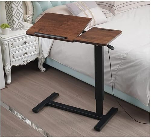 GHQYP Escritorio portátil Mesa móvil para Cama, Elevador Plegable, Escritorio de pie, sofá, Mesa Auxiliar para Desayuno, Adecuada para Oficina, Mesa portátil móvil Escritorio de Ordenador de pie