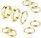 Milacolato 10 Pcs Ring Set Damen Knuckle Ringe Set Edelstahl Ring Einfache Glatte Finger Stapelbare Ringe Set Für Frauen Gold
