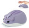 Souris sans Fil Hamster Mignon Souris Ordinateur Sans Fil en forme animal, 2.4G Cute Silencieux USB Souris 1200DPI Mouse Pour PC, Ordinateur, Portable, Mac, Idée Cadeau pour Fille,Enfants,Kids(Violet)