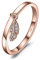 JewelryPalace Verlobungsring Eheringe Ring Silber 925 Damen, Zirkonia Silberringe Trauringe Damenring Vorsteckring Hochzeitsringe Memoirering Ewigkeitsring Band Ringe Set, Damen Schmuck Rosegold 54