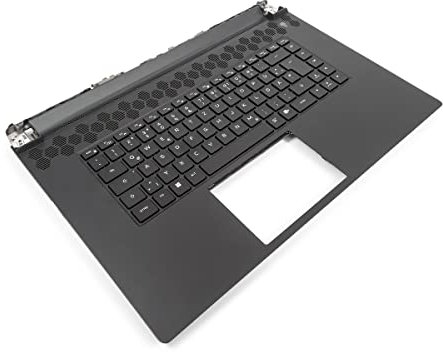 Dell Alienware m17 R5 AMD Palmrest & GERMAN RGB Backlit Keyboard - 0K0GPJ + 0V1M94 (YJX2J) (Renewed)