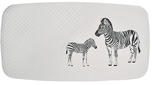 RIDDER Badewanneneinlage 38x72cm Weiß Schwarz rutschfest Badewannenmatte