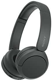 Sony Cuffie senza fili on-Ear WH-CH520 fino a 50 ore di durata della batteria, nero (versione nazionale)