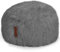 Green Bean Sitzsack Fellotpik mit Füllmaterial (EPS Perlen) - Indoor Maße ca 100 x 55 cm - Bean Bag Sitzkissen Sitzpuff Sitzsessel Bodenkissen Lounge Grau