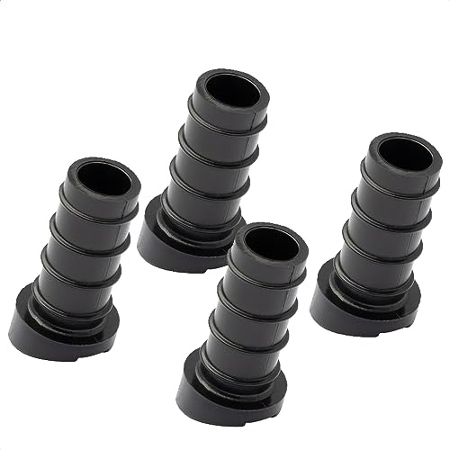 Wagner QuickClick® Kunststoffgleiter Möbelgleiter Stuhlgleiter 4er-Set Basis schwarz zum Einstecken 4X Basis - Kunststoff SMART - Durchmesser Ø 12/16 x 3/9/25 mm, Neigung 18° - Made in DE - 15786100