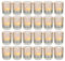 Romadedi Bougeoir Photophores en Verre Votif：pour Bougies Contenant pour Bougie pour Centre de Table de Mariage, Anniversaire, Noël, Maison, Eglise, Cadeaux, Fêtes Lot de 24
