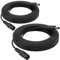 OXZEEWEE 2 Pack 10ft 3M Power Extension Cable, 5.5mm x 2.1mm DC Extension Cord, Compatible with Universal 12V DC Adapter Cord or Wall Charger Plug for Security Cameras and More(Black)