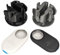 Halterung für SmartTag2 Tile Sticker Fahrrad Ebike GPS Halter MTB Gabel (32-38 Schwarz)