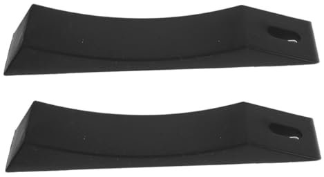 KICHOUSE 2pcs Barbell Pad Raises Loaded Plates Rubber Alternative Dumbbell Cushion Silicone Deadlift Platform Silicone Weight Board Unload Weight Plates Wedge Shape Silica Gel Tie Rod