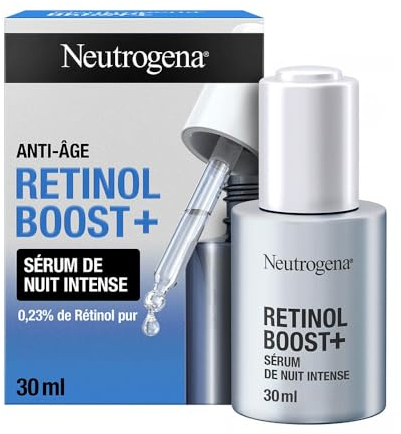 Neutrogena | Retinol Boost+ Intensives Anti-Aging Nacht-Serum (30 ml Flasche mit Pipette) - Nährendes Anti-Aging-Serum mit Retinol - Gesichtspflege zur Reduzierung des Auftretens auch tiefer Falten