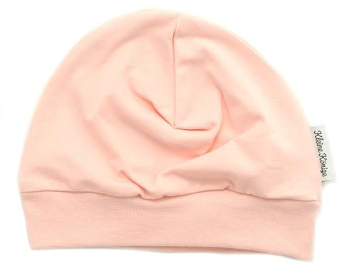 Kleine Könige Mütze Baby Mädchen Beanie · Modell Uni Altrosa, Altrosa · Ökotex 100 Zertifiziert · Größe 98/104