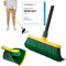 Novaliv Escoba premium con mango de 30 cm, incluye recogedor para exteriores, cepillo especial de cerdas curvas, cabezal de plástico, ideal como escoba de jardín, escoba rascadora, escoba de césped