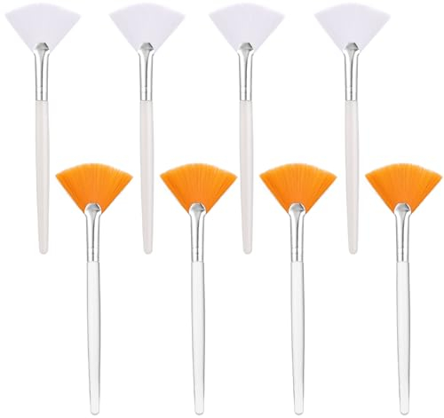 Abeillo 8 Pièces Pinceaux Maquillages, Pinceau Masque Visage, Pinceau Eventail Soin Visage Maquillage Pinceau Masque Crème
