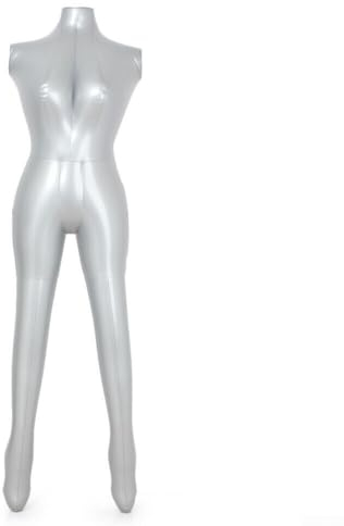 Zoegneer Kompakte Schaufensterpuppe aus PVC-Kunststoff zum Präsentieren von Oberteilen und Halsketten, Brustumfang 76,2 cm