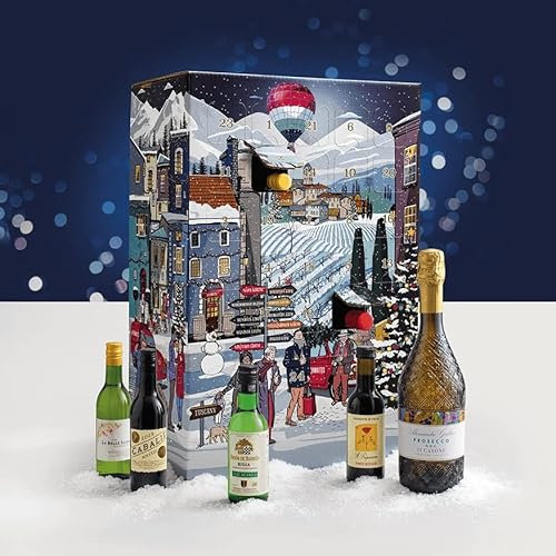 Laithwaites Wine Advent Calendar Gift - 23 x 187ml Bottles - Cabalie, Il Papavero Pinot Grigio, Malbec + 1 Bottle of Prosecco (Mixed Wine Advent Calendar)