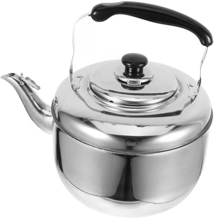 Ciieeo Stainless Steel Whistle Tea Pot Quick Boiling Kettle for Tea Instant Soup Hot Beverages