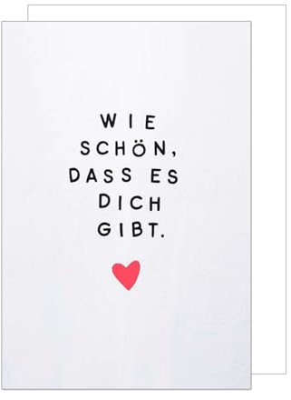Edition Seidel Premium XXL Maxi Glückwunschkarte zum Geburtstag mit Umschlag Format DIN A4. Geburtstagskarte Grußkarte Karte mit Spruch Happy Birthday für sie ihn Mann Frau Herz (A4-G3613)