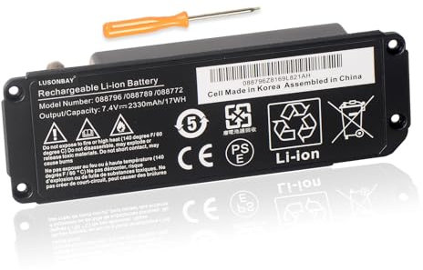Batterie 088796 pour Enceinte Bose Sound Link Mini II/2 088789 088772 7,4 V 2 600 mA/19,24 Wh