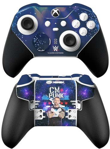 Head Case Designs Officially Licensed WWE Portrait CM Punk Vinyl Sticker Gaming Skin Decal Cover Compatible With Xbox Series X & S Elite Wireless Controller Series 2