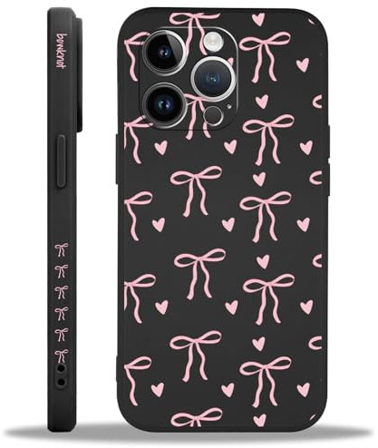 Yoedge Handyhülle für iPhone 12 Pro Max Hülle, Aesthetic Herz Schleifen Pink Muster Niedlich Design Mädchen Frauen Cover, Silikon Stoßfest Case Kratzfest Schutzhülle für iPhone 12 Pro Max 6,7, Flower