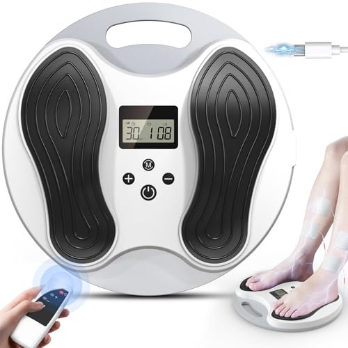 Dancespot Medic Durchblutungs-stimulator Beine, Durchblutungsstimulator Füße Beine mit 4 TENS Elektroden Pads, EMS Fußmassagegerät Elektrisch Verbessert Durchblutung Neuropathie Linderung Fußschmerzen