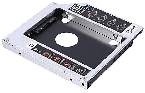 Universal 12.7 Mm 2º Disco Duro óptico Bay Caddy HD HD SSD Recinto para CD/DVD-ROM Reducción de Nocre Reducción de Doble Soporte de Arranque Material Resistente Instalación Fácil