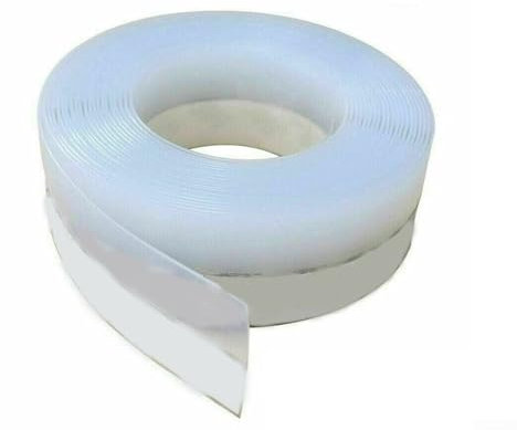 Striscia sigillante in silicone per porte e finestre, 5 m, antipolvere e impermeabile, nastro paraspifferi (35 mm)