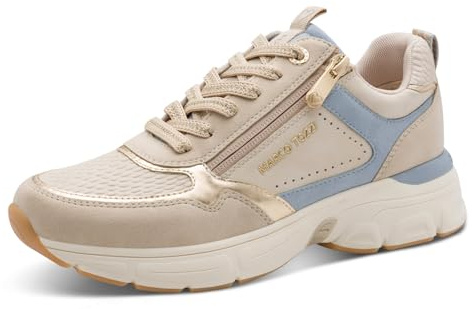 MARCO TOZZI Damen Sneaker weiches Feel Me Wechselfußbett weiches Innenfutter Modern
