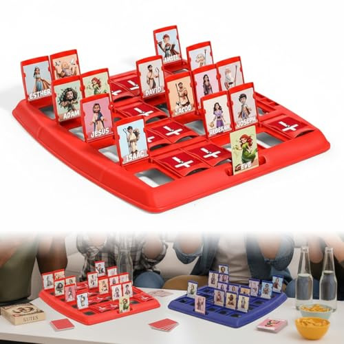 Kexpery Raten Sie die Bibel, wer ich bin, Gesellschaftsspiele, lustiges Brettspiel für Jugendgruppen und Jugendliche