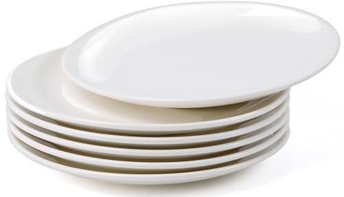 Cptoion 6 Stück Keramik Salatteller, 20 cm | Wasserfest Verstellbare Schürze mit Tasche, Extra Lange Bänder, for Kochen Backen Garten Restaurant Café Zuhause