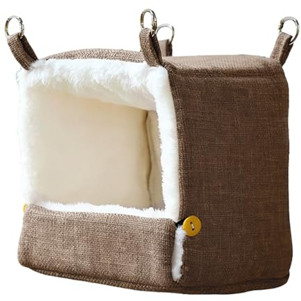 Hammock for with Heating - Delicate Bed Stable and Sleep Solution in Five Temperatures Heating | Comfortable Relaxation for Hamsters Garden Cockatoo ind